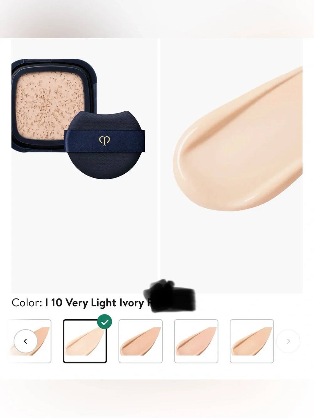 New Authentic clé de peau Radiant Cushion Foundation and case I10